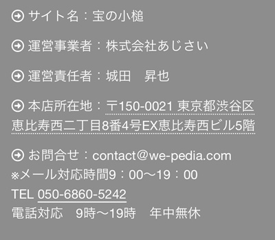 宝の小槌会社概要